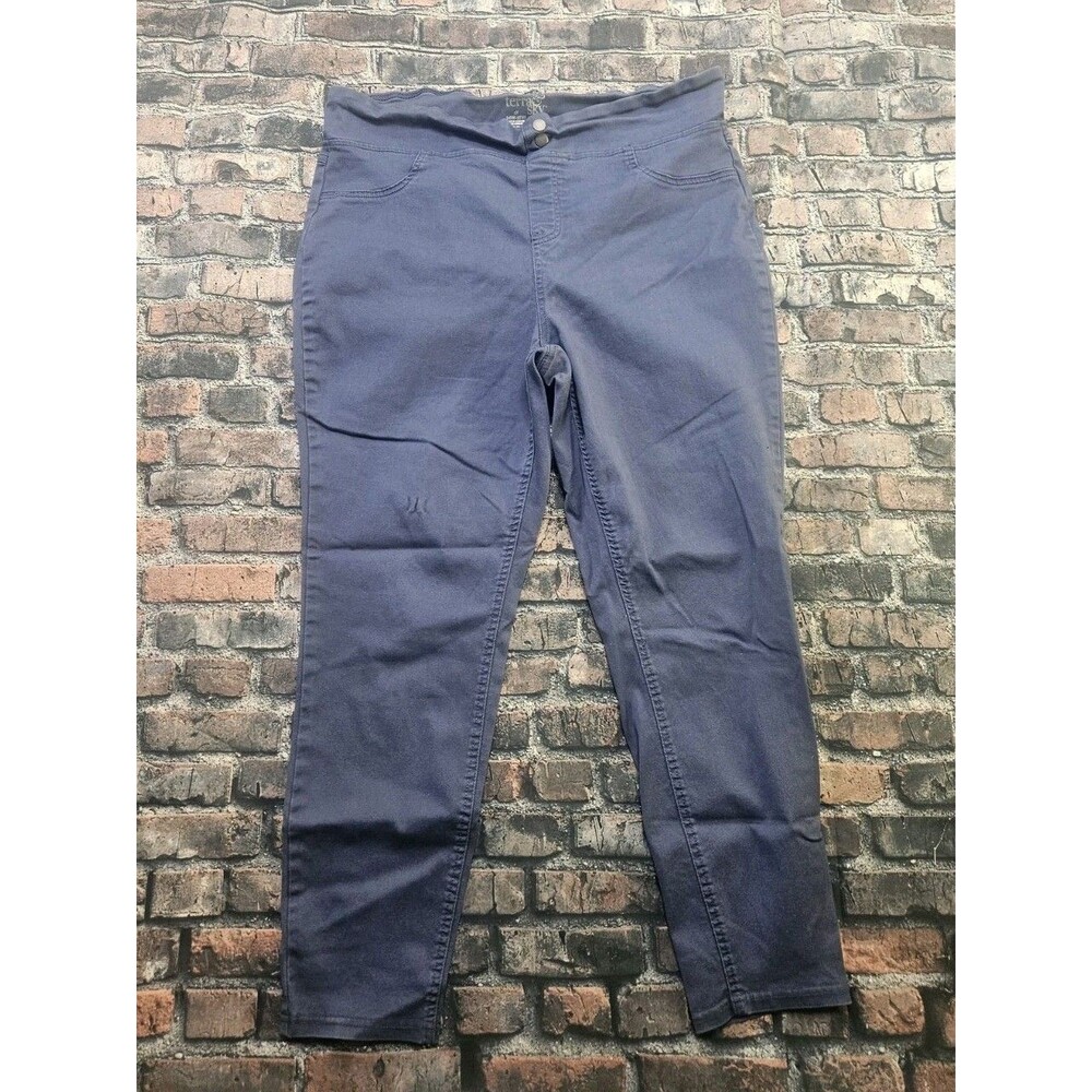 TERRA & SKY DENIM LEGGINGS JEGGINGS 1X (16-18W) Blue STRETCH SLIM LEG PULL ON